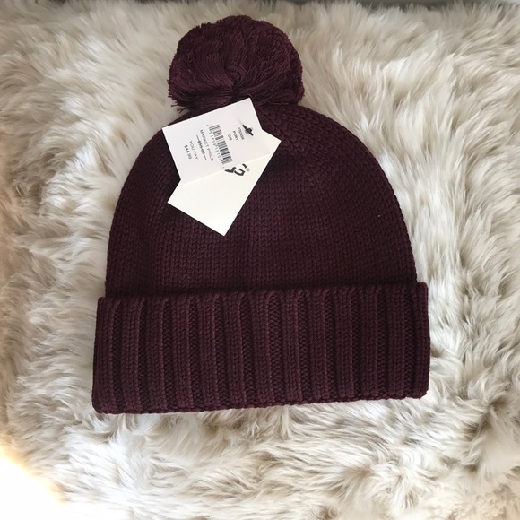 cuff hat with yarn  pom not for sale - Picture 2 of 2